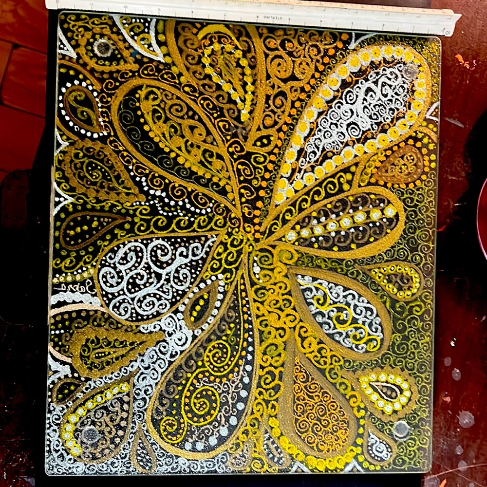Hand painted cutting board